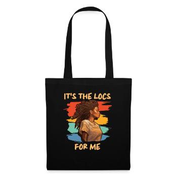 C’est The Locs For Me - Afro Hair Black American - Sac en tissu - noir - Devant