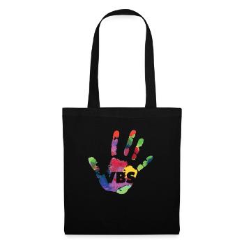 VBS Camp Watercolor Hand Print Vacation Bible - Tote Bag - black - Front