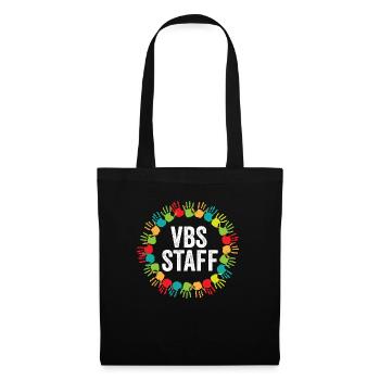 VBS Staff Hand Print Vacation Bible School Crew - Tote Bag - black - Front
