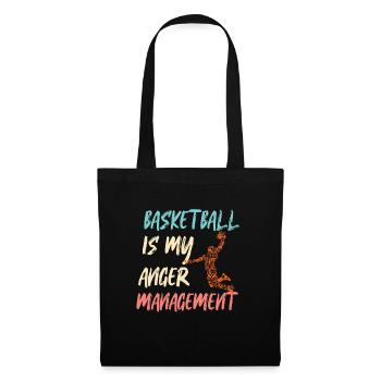 Basketball Spruch Motiv I Basketballer - Stoffbeutel - Schwarz - Vorne