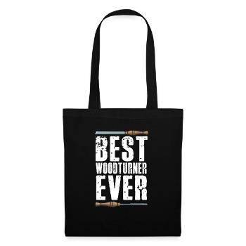 Turning Wood Lathe Lathe - Tote Bag - black - Front