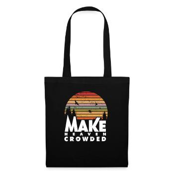 Faites du ciel une citation chrétienne religieuse bondée - Sac en tissu - noir - Devant