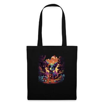 Chihuahua | Jeu Vidéo Amusant Gamer Comic Chien - Sac en tissu - noir - Devant