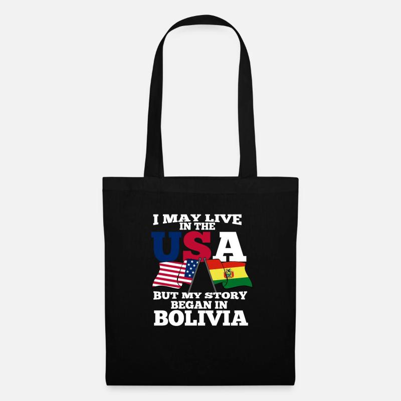 Bolivien - Stoffbeutel - Schwarz