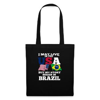 Brasilien - Stoffbeutel - Schwarz - Vorne