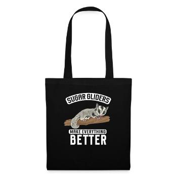 Short-headed glider Sugar Glider - Tote Bag - black - Front