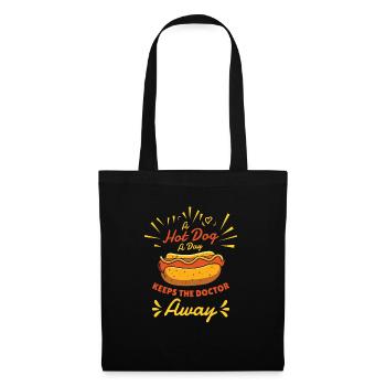 Chili Dog Hot dog Sausage Fastfood - Tote Bag - black - Front