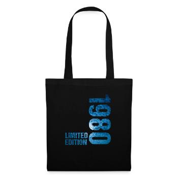 18 JAHRE 18. GEBURTSTAG LIMITED EDITION 1980 - Stoffbeutel - Schwarz - Vorne