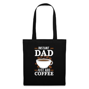 Dad Coffee Drinker Caffeine Daddy Fathers Day - Tote Bag - black - Front