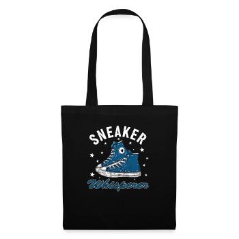 Fan de chaussures « Sneaker Whisperer » - Sac en tissu - noir - Devant