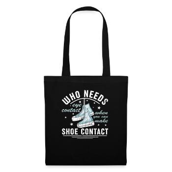 « Vous pouvez faire le contact de la chaussure » Drôle - Sac en tissu - noir - Devant