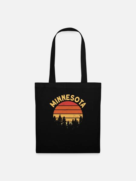 Minnesota - Stoffbeutel - Schwarz