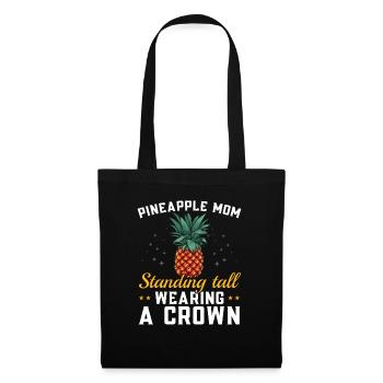 Pineapple Mom Hello Summer Motherhood Mothers Day - Tote Bag - black - Front