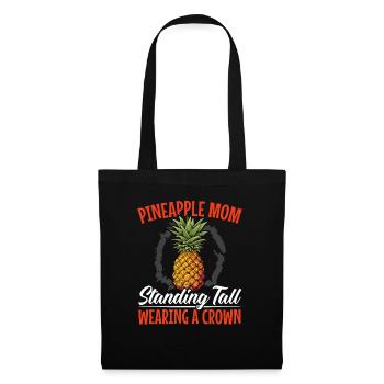Pineapple Mom Hello Summer Motherhood Mothers Day - Tote Bag - black - Front