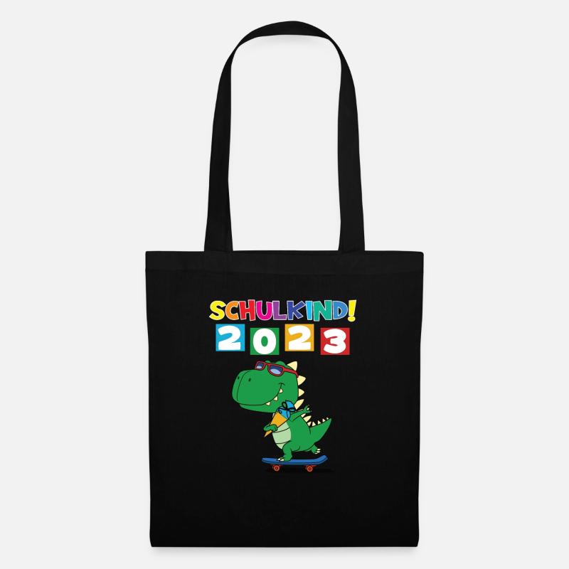 Schulkind 2023 Einschulung 2023 Schulanfang - Stoffbeutel - Schwarz