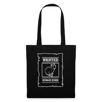 Criminel de Capybara recherché - Sac en tissu - noir - Devant
