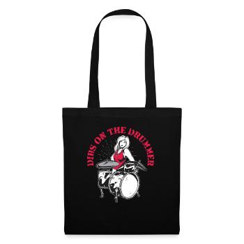 Dibs On The Drummer - Tote Bag - black - Front