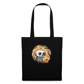 Skeleton Playing Volleyball Fan Player Coach - Tote Bag - black - Front