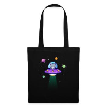 Cat in space - Tote Bag - black - Front