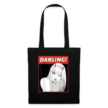 Anime Darling Arigato Senpai Hentai - Tote Bag - black - Front