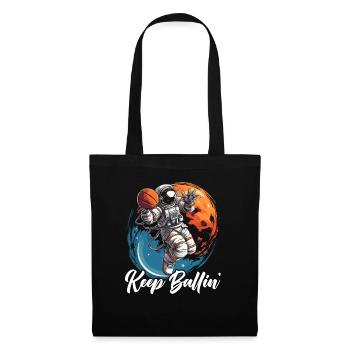 Astronaut Basketball Outerspace Basketball Player - Tote Bag - black - Front