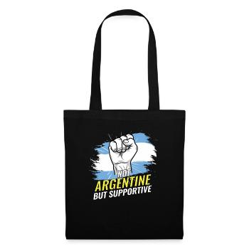 Pas argentin mais un drapeau argentin de soutien - Sac en tissu - noir - Devant