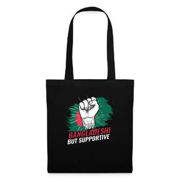 Pas bangladais mais un drapeau bangladais favorable - Sac en tissu - noir - Devant