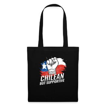 Pas chilien mais favorable au pays du drapeau - Sac en tissu - noir - Devant