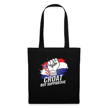 Not Costa Rican But Supportive Costa Rica Flag - Tote Bag - black - Front