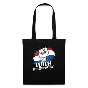 Pas néerlandais mais favorable Pays-Bas Pays du drapeau - Sac en tissu - noir - Devant