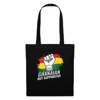 Pas ghanéen mais favorable au Ghana - Sac en tissu - noir - Devant