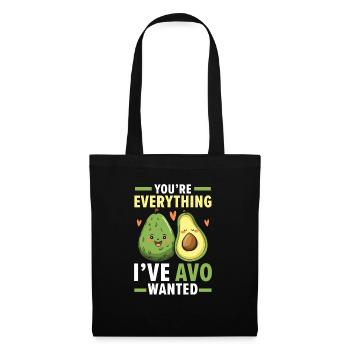 Avocado Paar Beziehung Avocado Frucht Guac - Stoffbeutel - Schwarz - Vorne