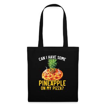 Pizza And Pineapple Tropical Fruit Pizza Eater - Tote Bag - black - Front