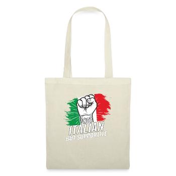 Pas italien mais favorable Italie Pays drapeau - Sac en tissu - nature - Devant
