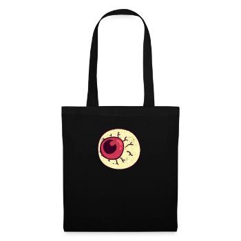 Spooky Scary Eyeball Funny Halloween Party Night - Sac en tissu - noir - Devant