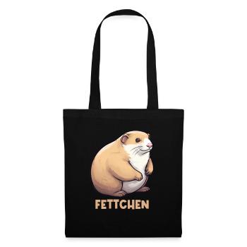 Gros furet - Sac en tissu - noir - Devant