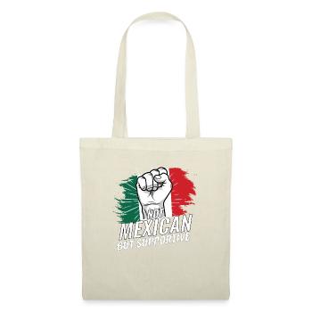 Not Mexican But Supportive Mexico Flag Country - Stoffbeutel - Natur - Vorne