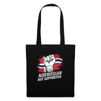Pas norvégien mais pays norvégien de soutien - Sac en tissu - noir - Devant