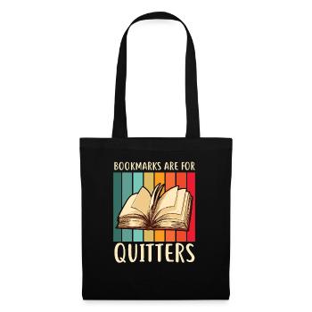 Les signets sont pour les amateurs de livres qui abandonnent - Sac en tissu - noir - Devant