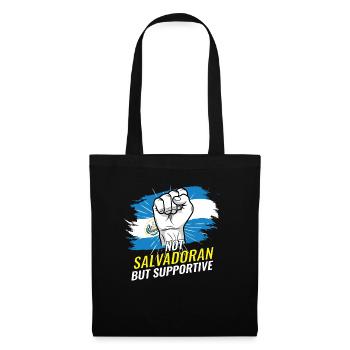 Pas salvadorien mais favorable au drapeau du Salvador - Sac en tissu - noir - Devant