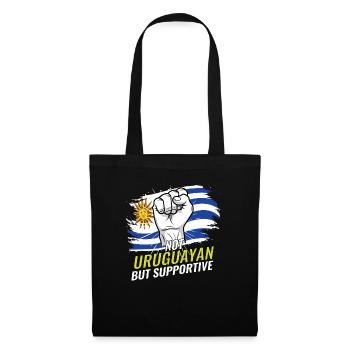 Pas uruguayen mais favorable à l’Uruguay Pays du drapeau - Sac en tissu - noir - Devant