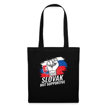 Pas slovaque mais favorable Slovaquie Pays du drapeau - Sac en tissu - noir - Devant