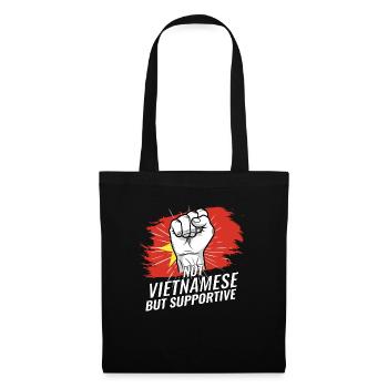 Pas vietnamien mais soutenant le drapeau du Vietnam - Sac en tissu - noir - Devant