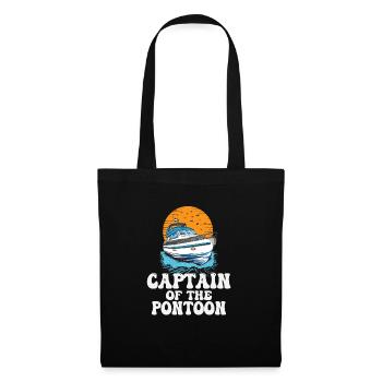 Captain Of The Pontoon Motorboat Owner Lake Life - Tote Bag - black - Front