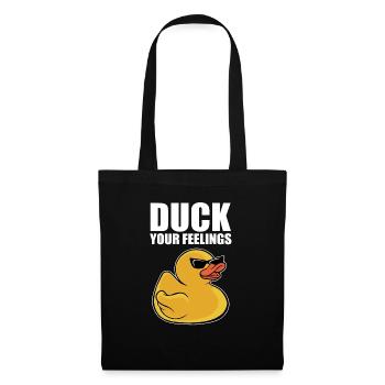 Bain jaune canard canard froid canard en caoutchouc votre - Sac en tissu - noir - Devant