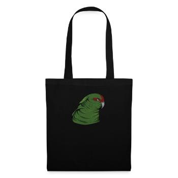Perruche de chèvre I Motif de perruche pour porte-oiseau - Sac en tissu - noir - Devant