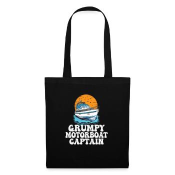 Grumpy Motorboat Captain Pontoon Boat Owner - Tote Bag - black - Front