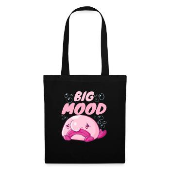 Costume de Blobfish - Visage de poisson Blob laid - - Sac en tissu - noir - Devant