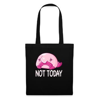 Costume de Blobfish - Visage de poisson Blob laid - - Sac en tissu - noir - Devant