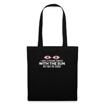 J’ai un concours de regard avec le soleil jusqu’à présent bon - Sac en tissu - noir - Devant